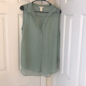 Mint colored blouse